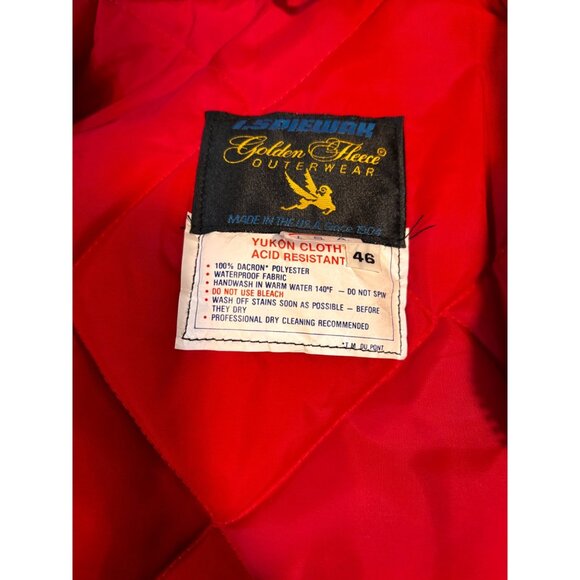 Vintage 70s I. Spiewak Golden Fleece Parka Size 46 NWT Zip Hood Red Lining USA - Picture 3 of 14